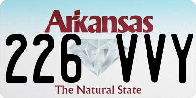 AR license plate 226VVY