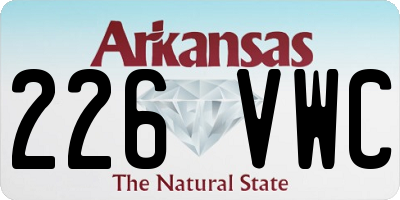 AR license plate 226VWC