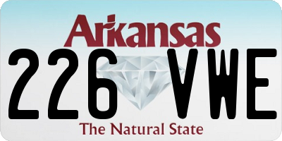 AR license plate 226VWE