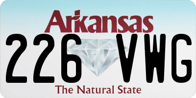 AR license plate 226VWG