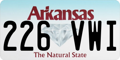 AR license plate 226VWI