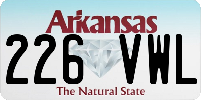 AR license plate 226VWL