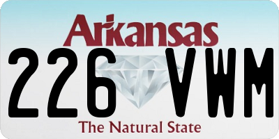 AR license plate 226VWM