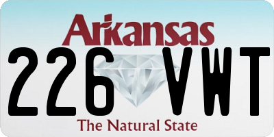 AR license plate 226VWT
