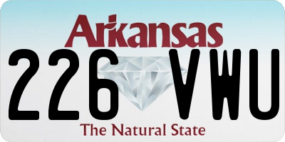AR license plate 226VWU