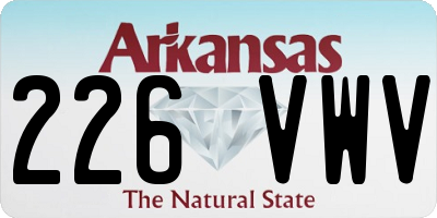 AR license plate 226VWV
