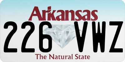 AR license plate 226VWZ