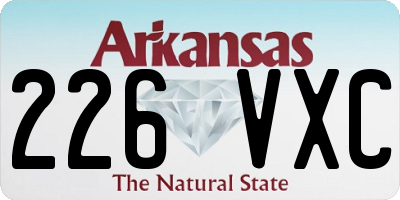 AR license plate 226VXC