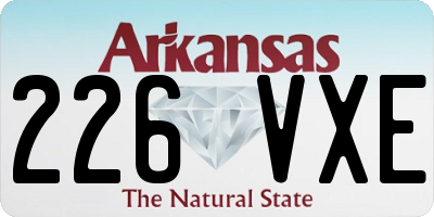 AR license plate 226VXE
