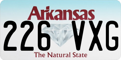 AR license plate 226VXG