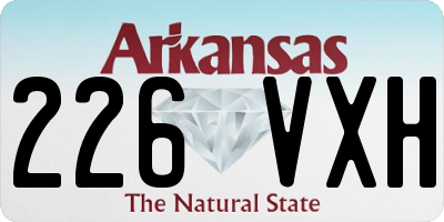 AR license plate 226VXH