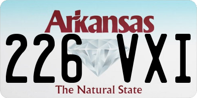 AR license plate 226VXI