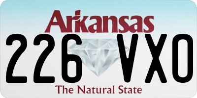 AR license plate 226VXO