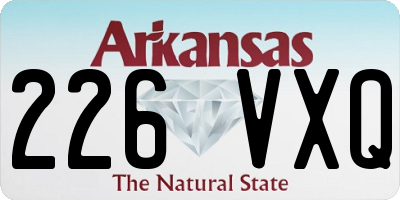 AR license plate 226VXQ