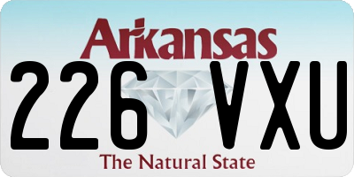 AR license plate 226VXU