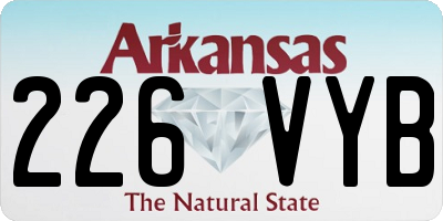 AR license plate 226VYB