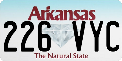AR license plate 226VYC