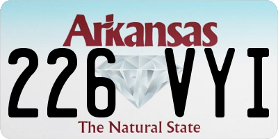 AR license plate 226VYI