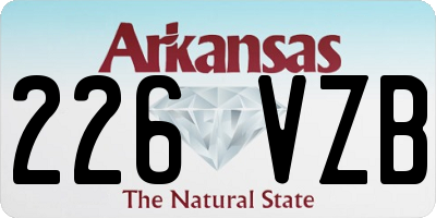 AR license plate 226VZB