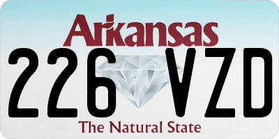 AR license plate 226VZD