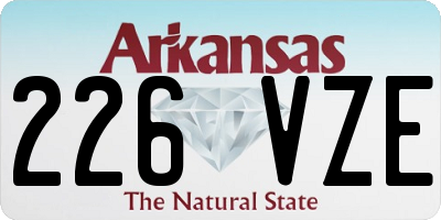AR license plate 226VZE