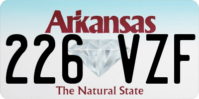 AR license plate 226VZF
