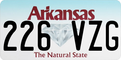 AR license plate 226VZG