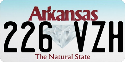 AR license plate 226VZH