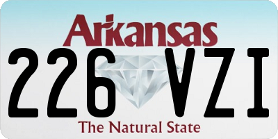 AR license plate 226VZI