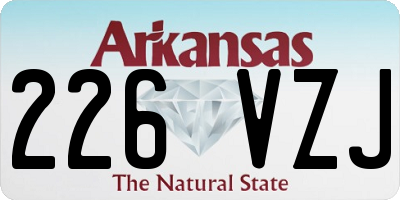 AR license plate 226VZJ