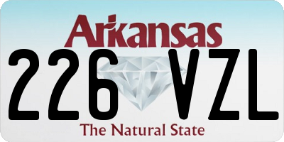 AR license plate 226VZL