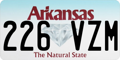 AR license plate 226VZM
