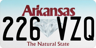 AR license plate 226VZQ