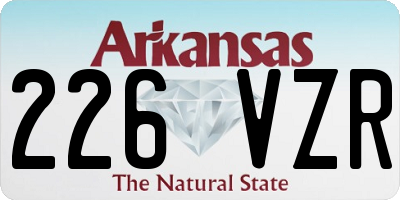 AR license plate 226VZR