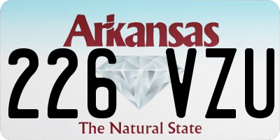 AR license plate 226VZU