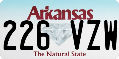 AR license plate 226VZW