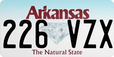 AR license plate 226VZX
