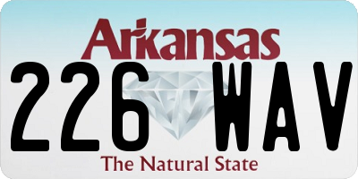AR license plate 226WAV