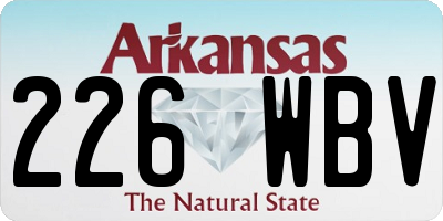 AR license plate 226WBV