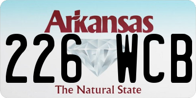 AR license plate 226WCB