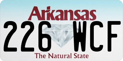 AR license plate 226WCF
