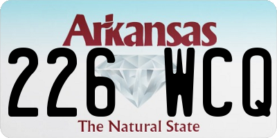 AR license plate 226WCQ