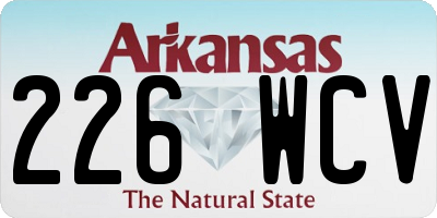 AR license plate 226WCV