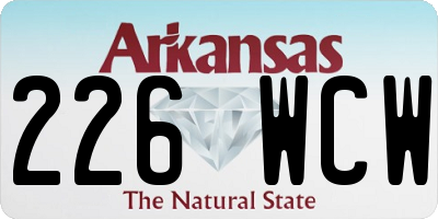 AR license plate 226WCW