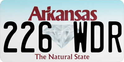 AR license plate 226WDR