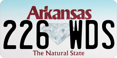 AR license plate 226WDS
