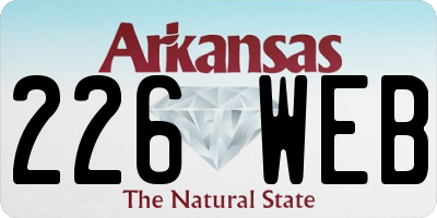 AR license plate 226WEB