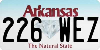 AR license plate 226WEZ
