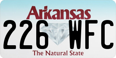 AR license plate 226WFC