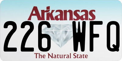 AR license plate 226WFQ